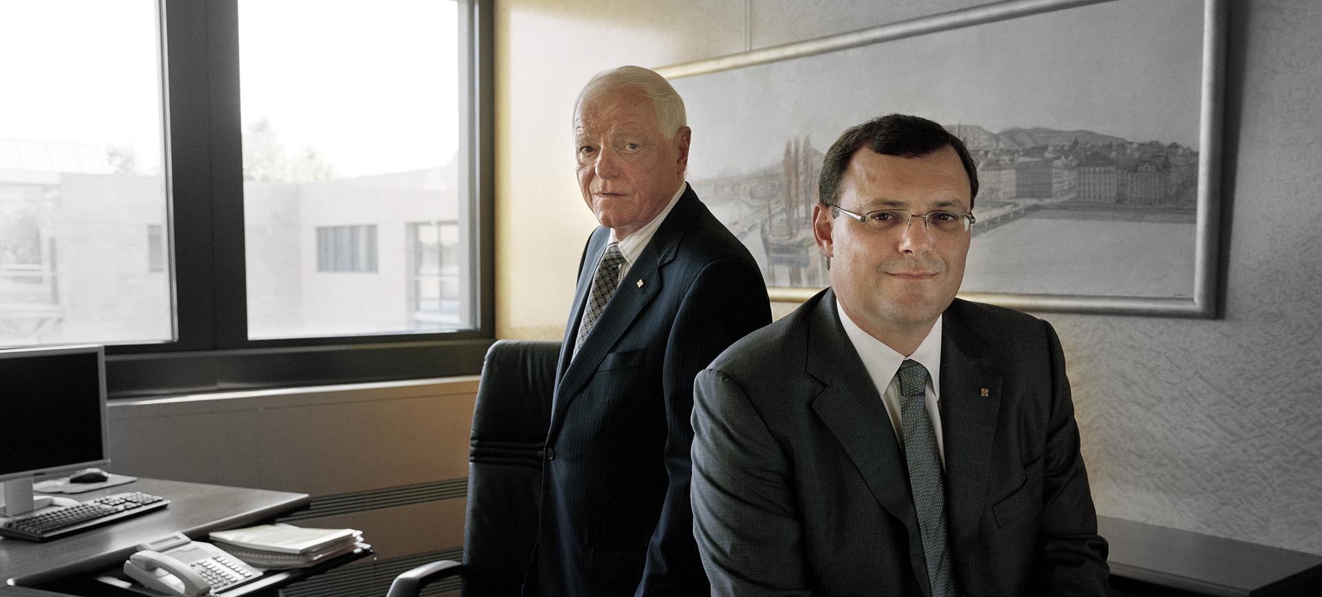 Philippe Stern (Ehrenpräsident) & Thierry Stern (Präsident)