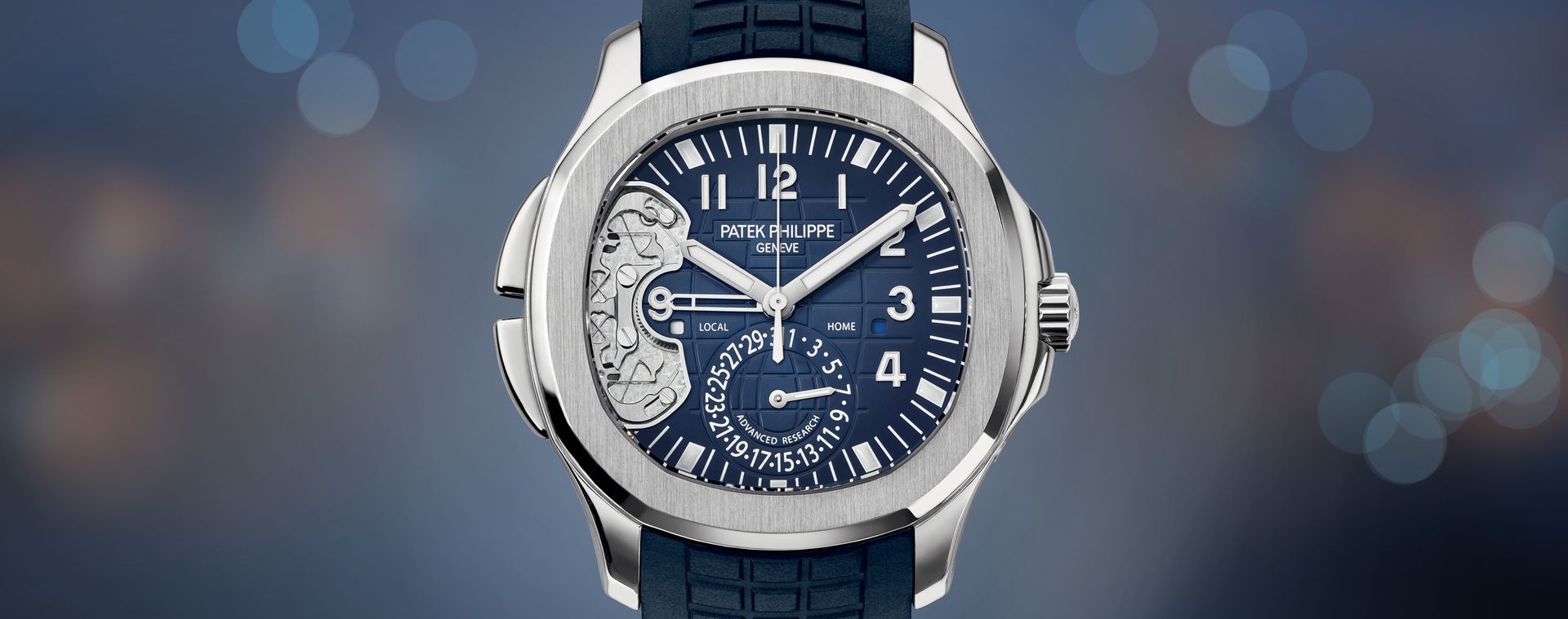 Aquanaut Travel Time، كود 5650، من الأبحاث المتقدمة من Patek Philippe